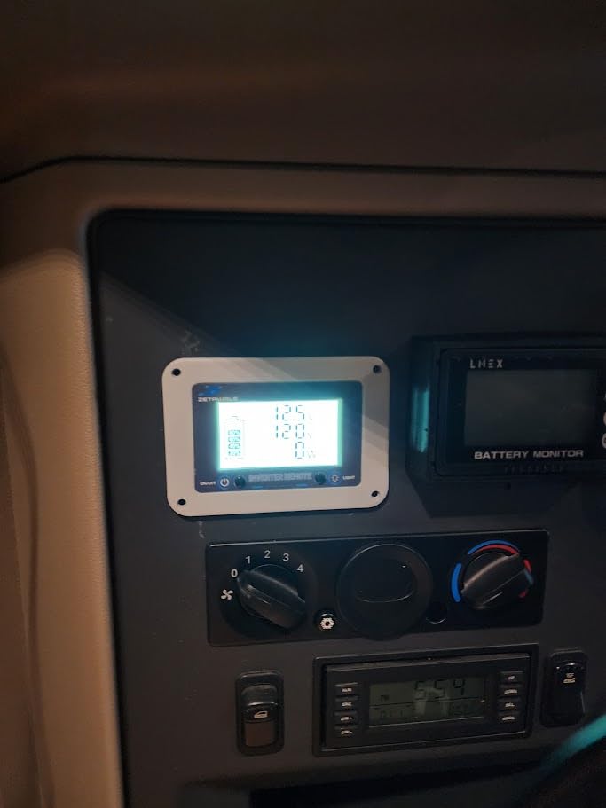 2500W Pure Sine Wave Inverter 12V DC to 120V AC with Built-in ATS for RVs | 5000W Peak, Auto Transfer Switch, LCD Remote, 2AC Outlets, USB & Type-C, Hardwire Ready for RV Electrical Systems, Off Grid Use customer photo 1