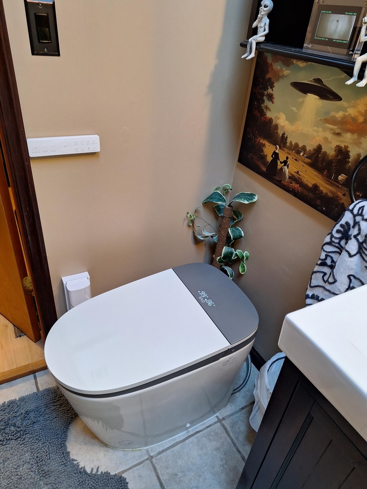 EPLO Smart Toilet Bidet, 1000G MaP Flush,Foam Shield,ADA Chair Height U8MAX customer photo 1