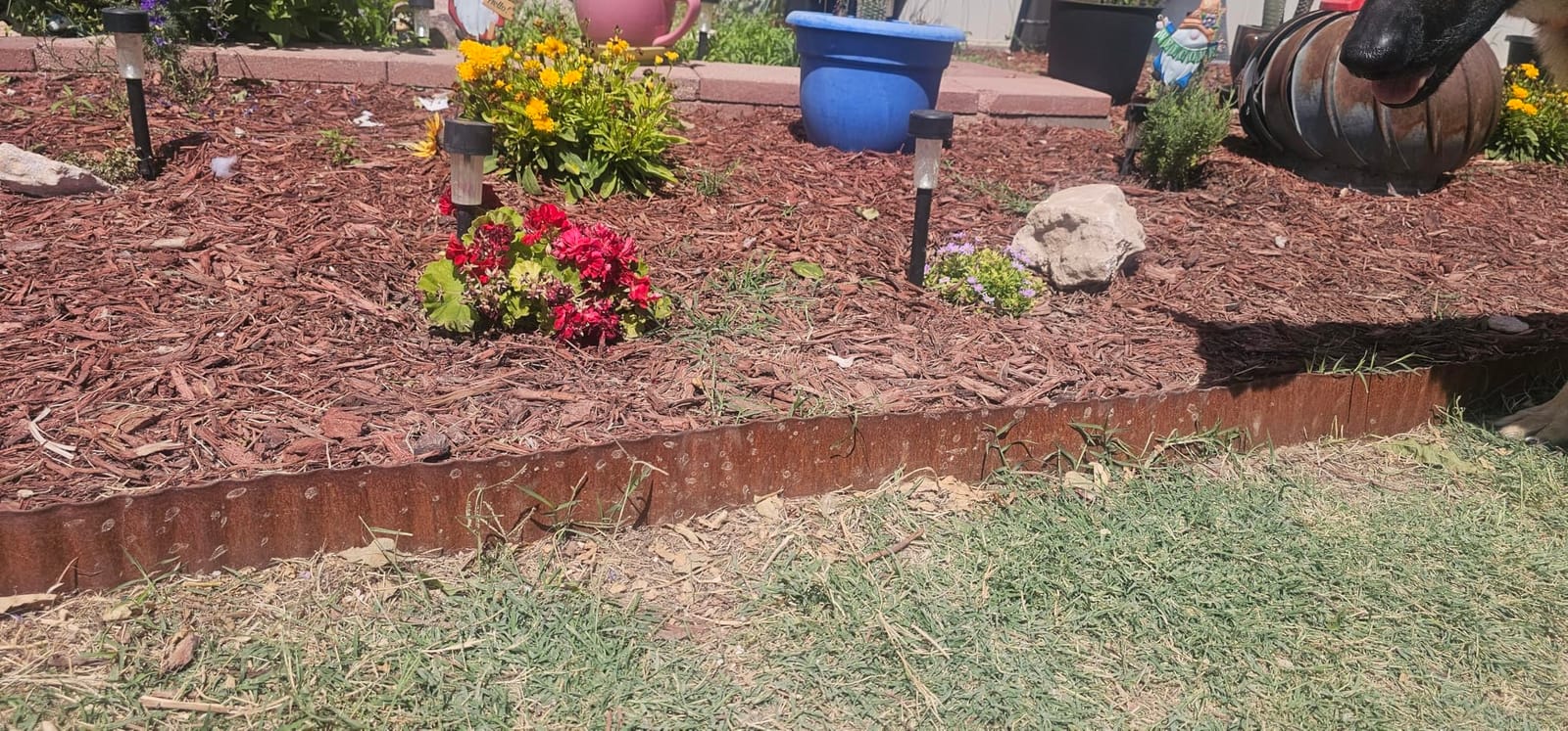 LAVEVE Corrugated Metal Garden Edging 6