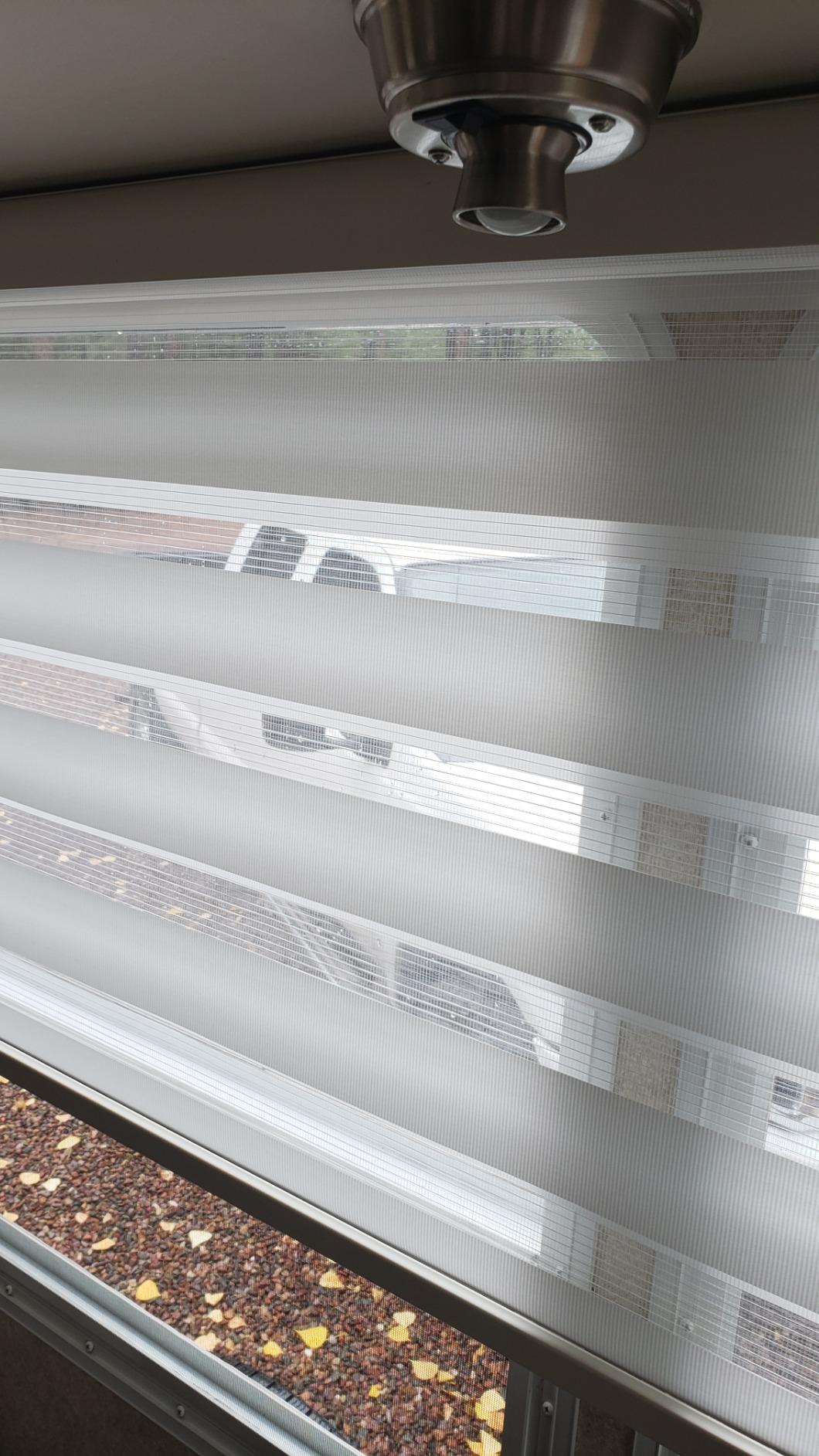 Foiresoft Zebra Blinds Custom Size Day Night Dual Layer [Basic,White] customer photo 1