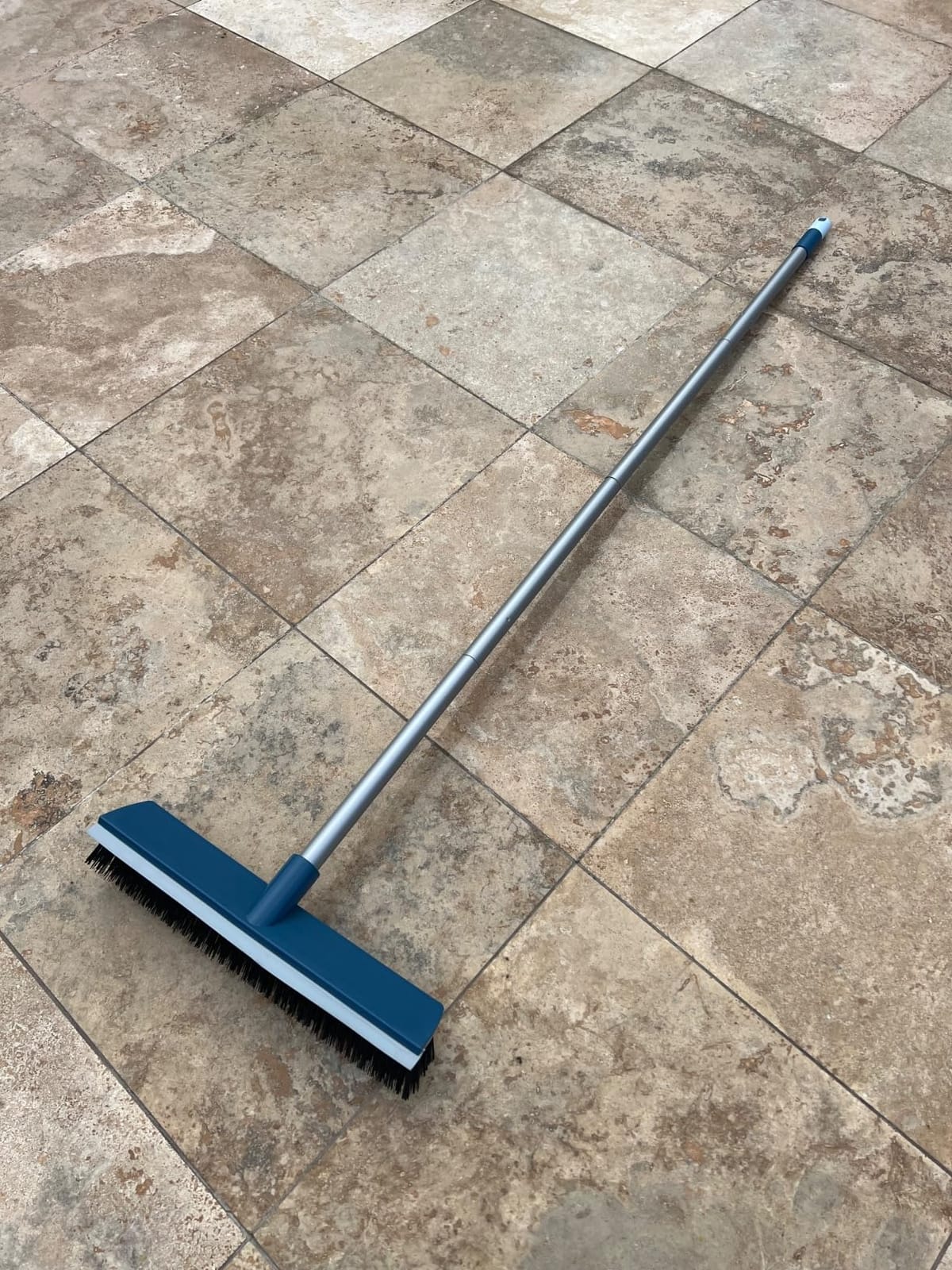 16-Inch Push Broom Outdoor with Rubber Squeegee and 58