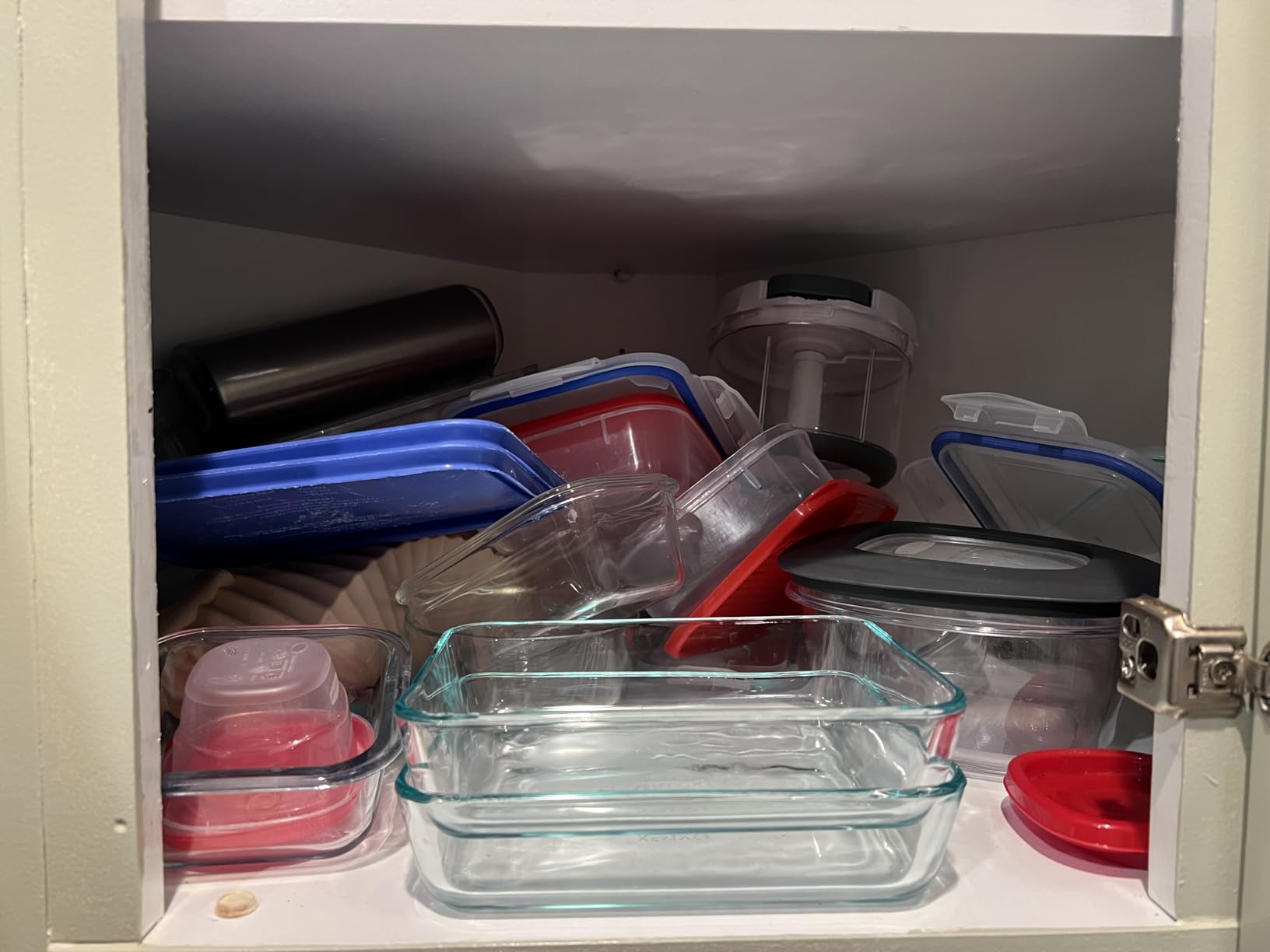STARLATTA 2 Pcs Cabinet Organizer Shelf, Stackable Kitchen Counter Shelves, Spice Rack,Countertop Organizers, Clear Plastic Storage Shelves Rack for Makeup,Bathroom,Cupboard,Desk,Pantry Organization customer photo 2