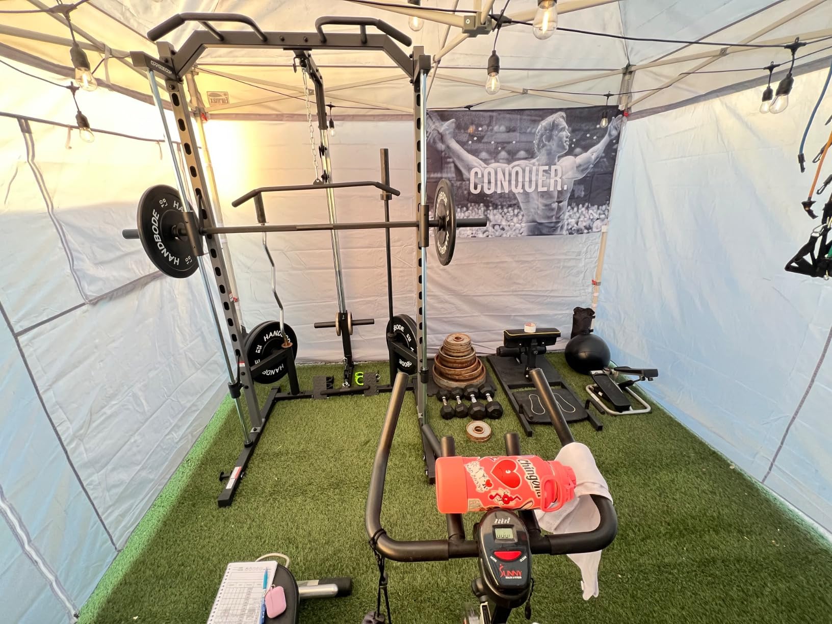 OPPSDECOR All-in-One Adjustable Smith Machine with LAT-Pull Down System customer photo 2