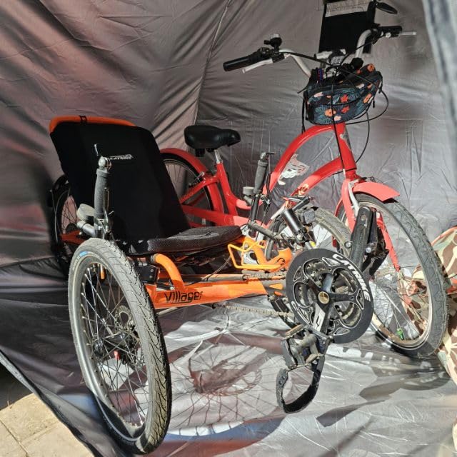 Bike Storage Tent, PU5000 Waterproof Outdoor Shed for 2 Bikes customer photo 1