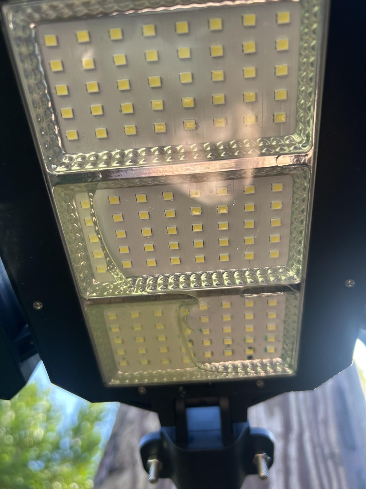 Solar Flood Lights Outdoor, 7000 LM Super Bright Aluminum Arm Waterproof | 6000mAh LED Solar Motion Sensor Lights, Dusk to Dawn Security Light 6500K Outdoor Solar Lights 3 Modes for Yard Street Barn customer photo 1