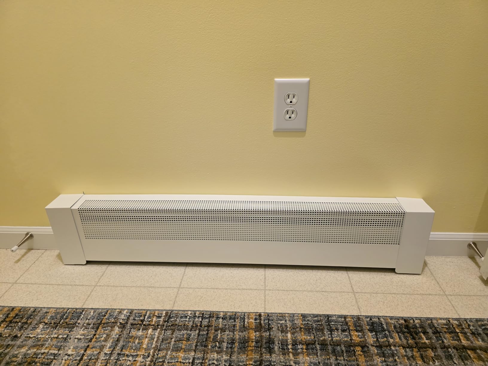 4Ft Galvanized Steel Baseboard Heater Cover with End Caps, BHC4 customer photo 2
