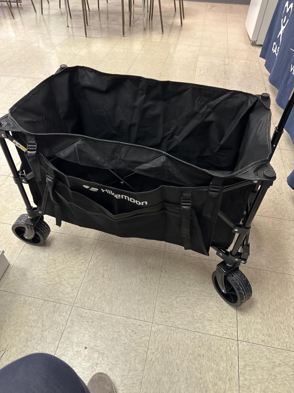 HIKEMOON 150L Collapsible Wagon Compact with Big Wheels, 420LBS Black customer photo 2