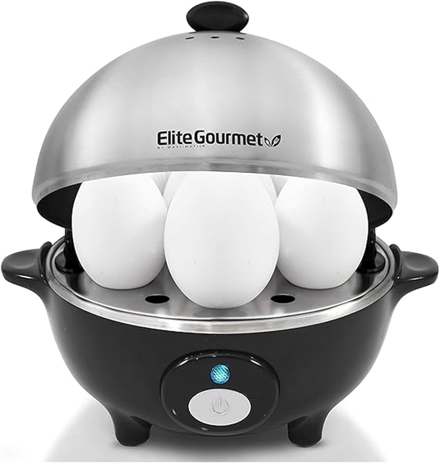 Elite Gourmet 14-Egg Two-Tier Egg Cooker, Steel Plate, Auto Shut-Off customer photo 1