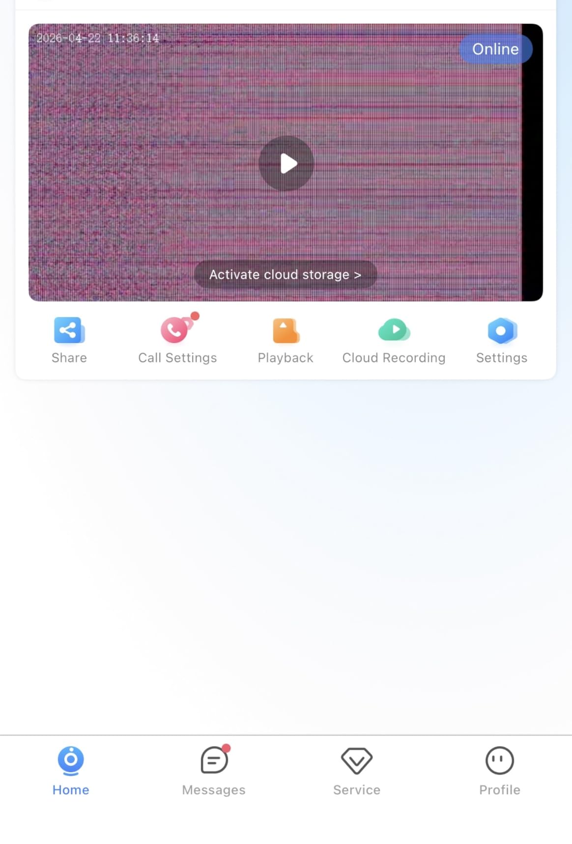 Home Security Camera with 4.3
