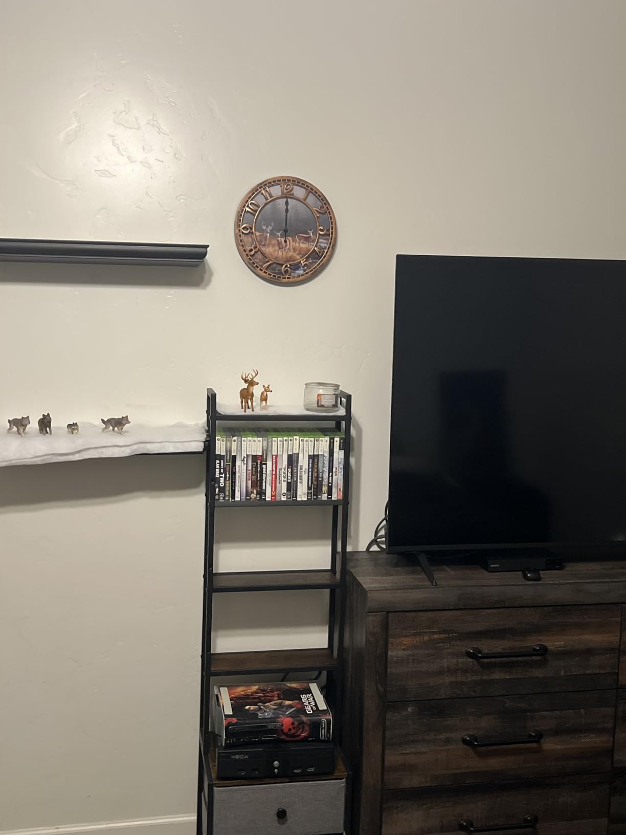 CD Storage Rack with Drawer, 5-Tier Media Storage Shelf customer photo 2
