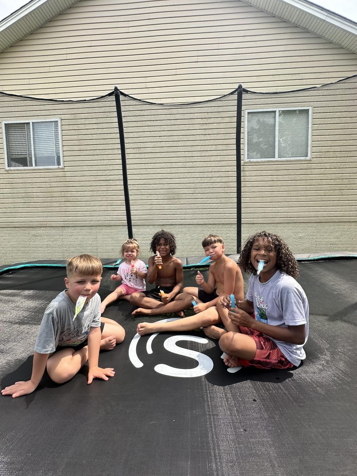 Skywalker Signature Series Trampoline with Enclosure | Black Powder-Coat Frame, Patented No-Gap Enclosure, XPE Safety Foam, Thicker Spring Pad, Storage Bag customer photo 1
