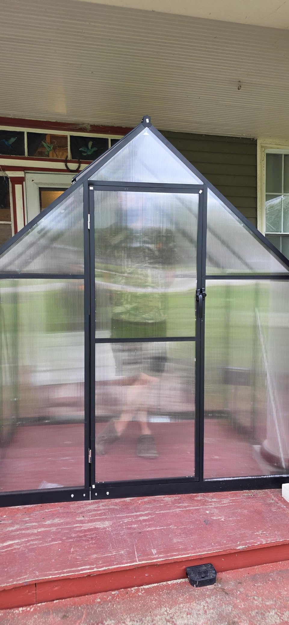 5.5X4FT Greenhouse with Thermometers, Small Greenhouse for Outdoors customer photo 1