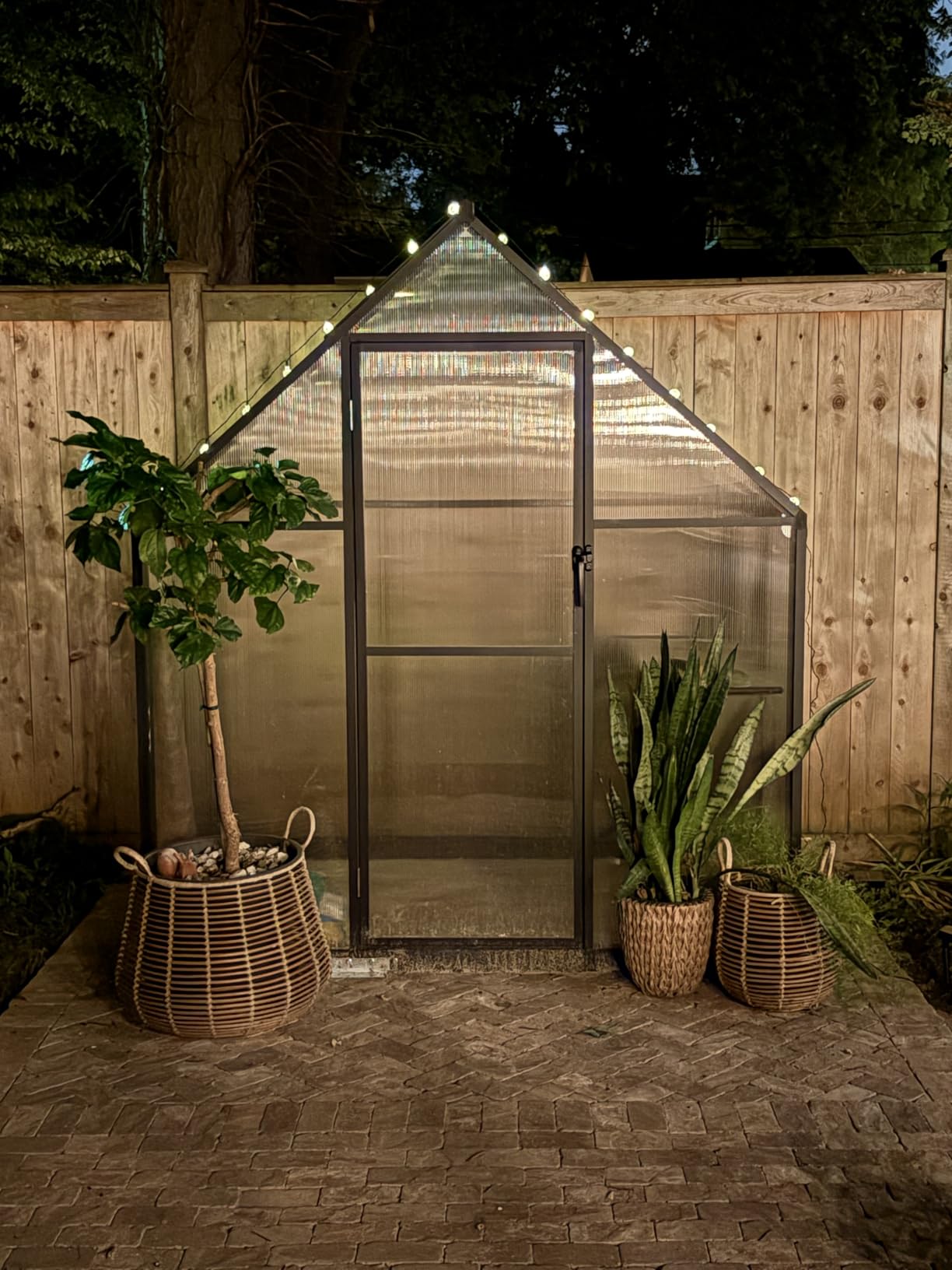 5.5X4FT Greenhouse with Thermometers, Small Greenhouse for Outdoors customer photo 2
