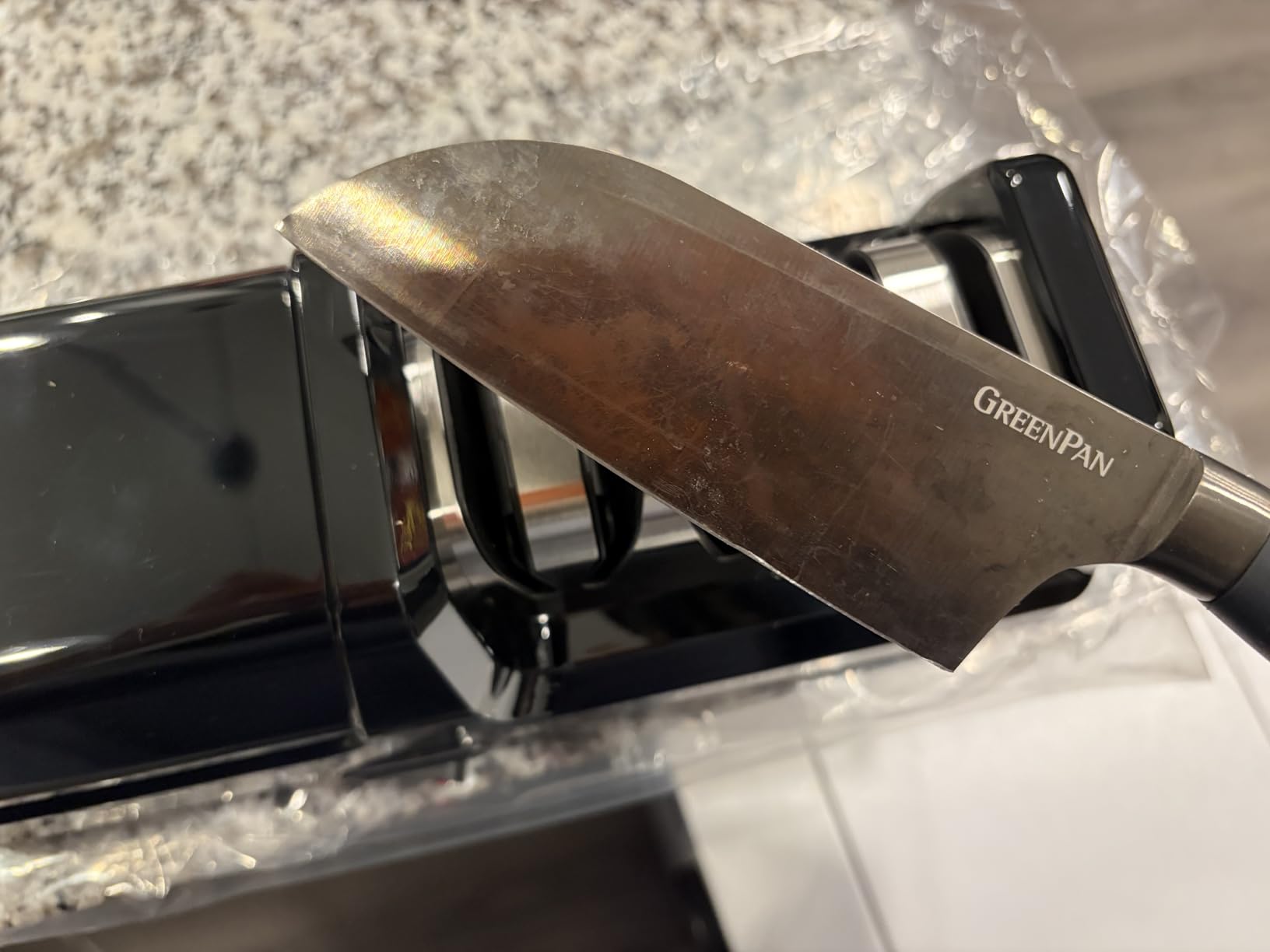Electric Knife Sharpener for Kitchen,Sharpening, Restore&Polish Chef Knives customer photo 1