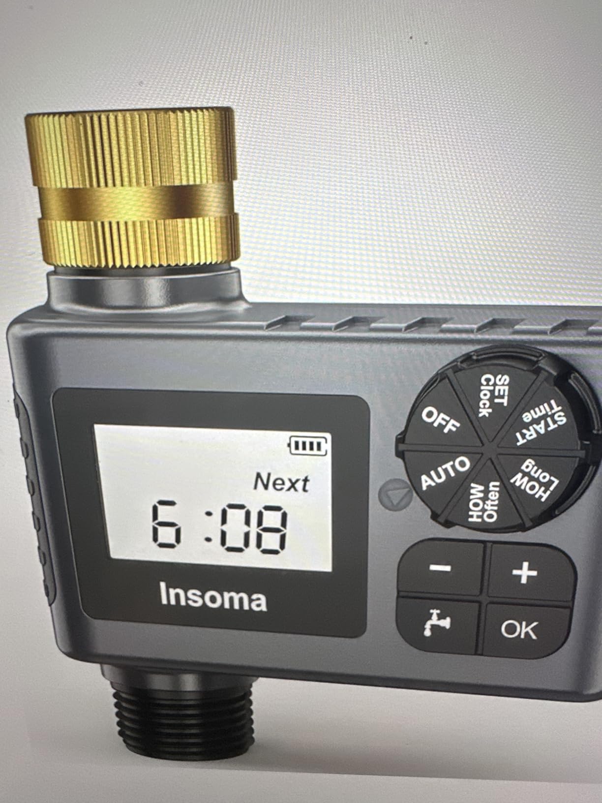 Water Timer for Outdoor Garden Hose, Hose Timer with Rain Delay/Manual Mode, Automatic Drip Irrigation Controller System for Lawn Yard Garden Watering customer photo 1