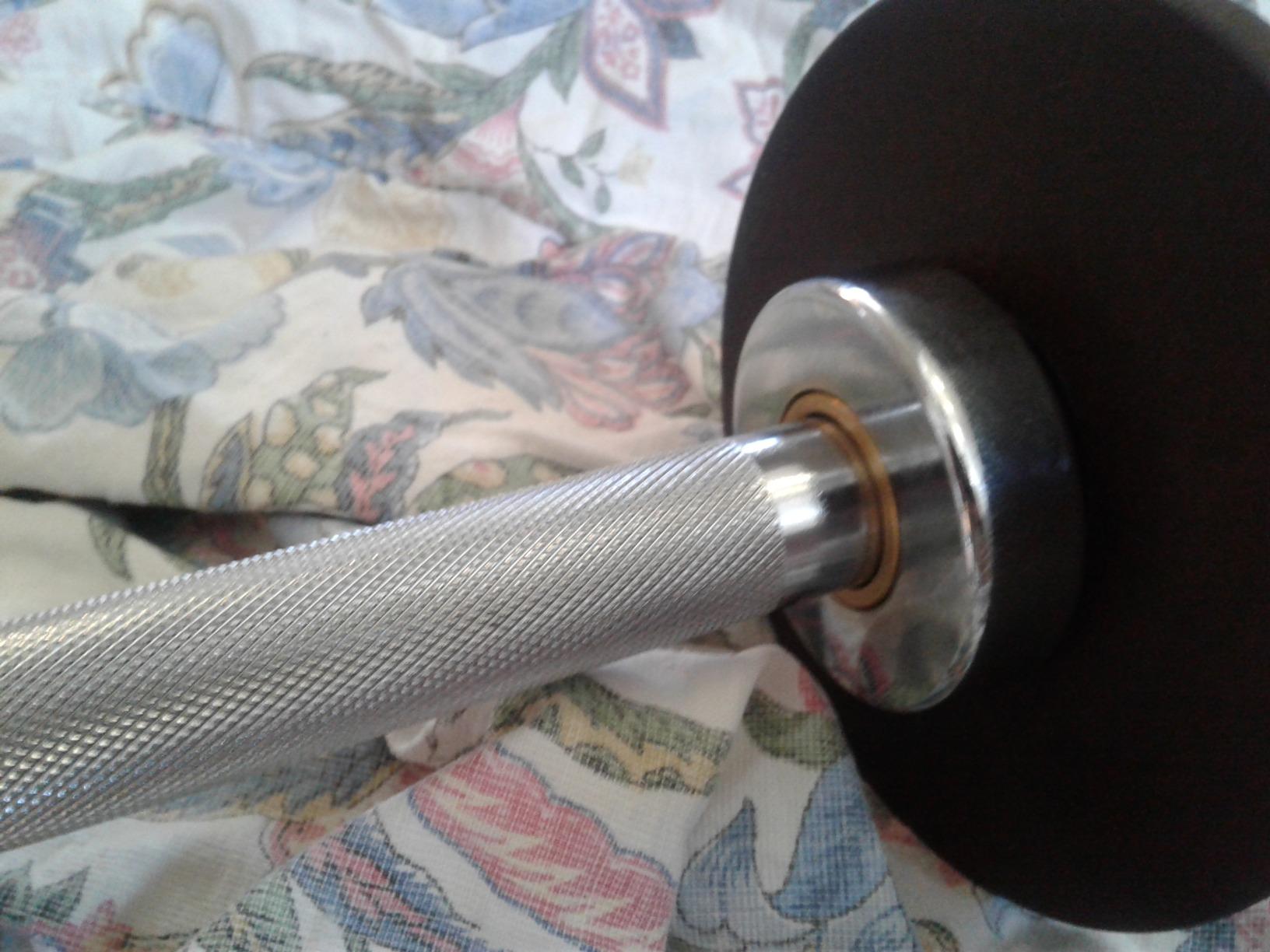 PAPABABE 7ft Barbell 45lb Olympic Barbell 1000/1500lbs Capacity Home Gym customer photo 2