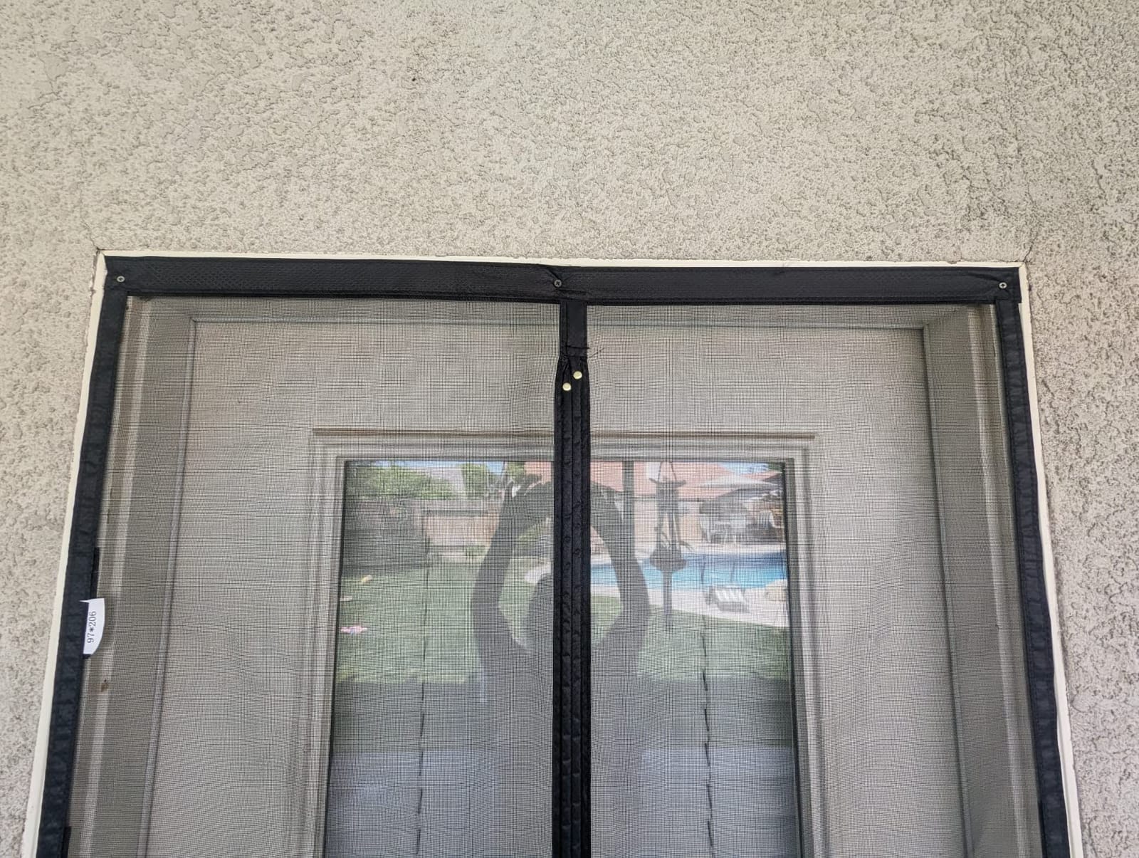 Magnetic Fiberglass Screen Door Mesh -Full Strip Magnets for Door to 37x 82 customer photo 2