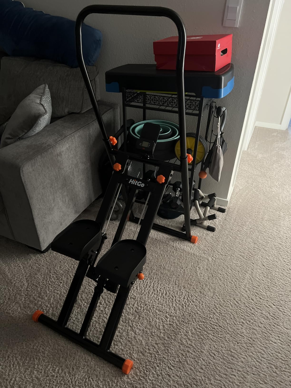 Hitgo Vertical Stair Stepper Climber for Home, Stair Master Cardio Machine customer photo 2