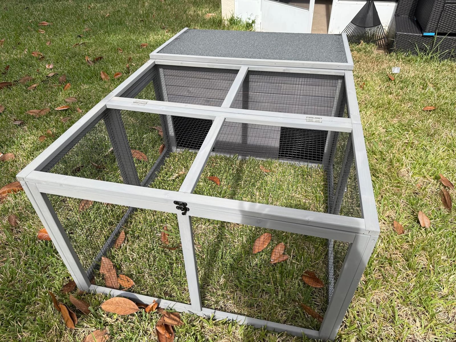 GUTINNEEN Chicken Coop Outdoor Rabbit Hutch with Run for Rabbits, Chickens, Ducks, and Guinea Pigs, 61.5