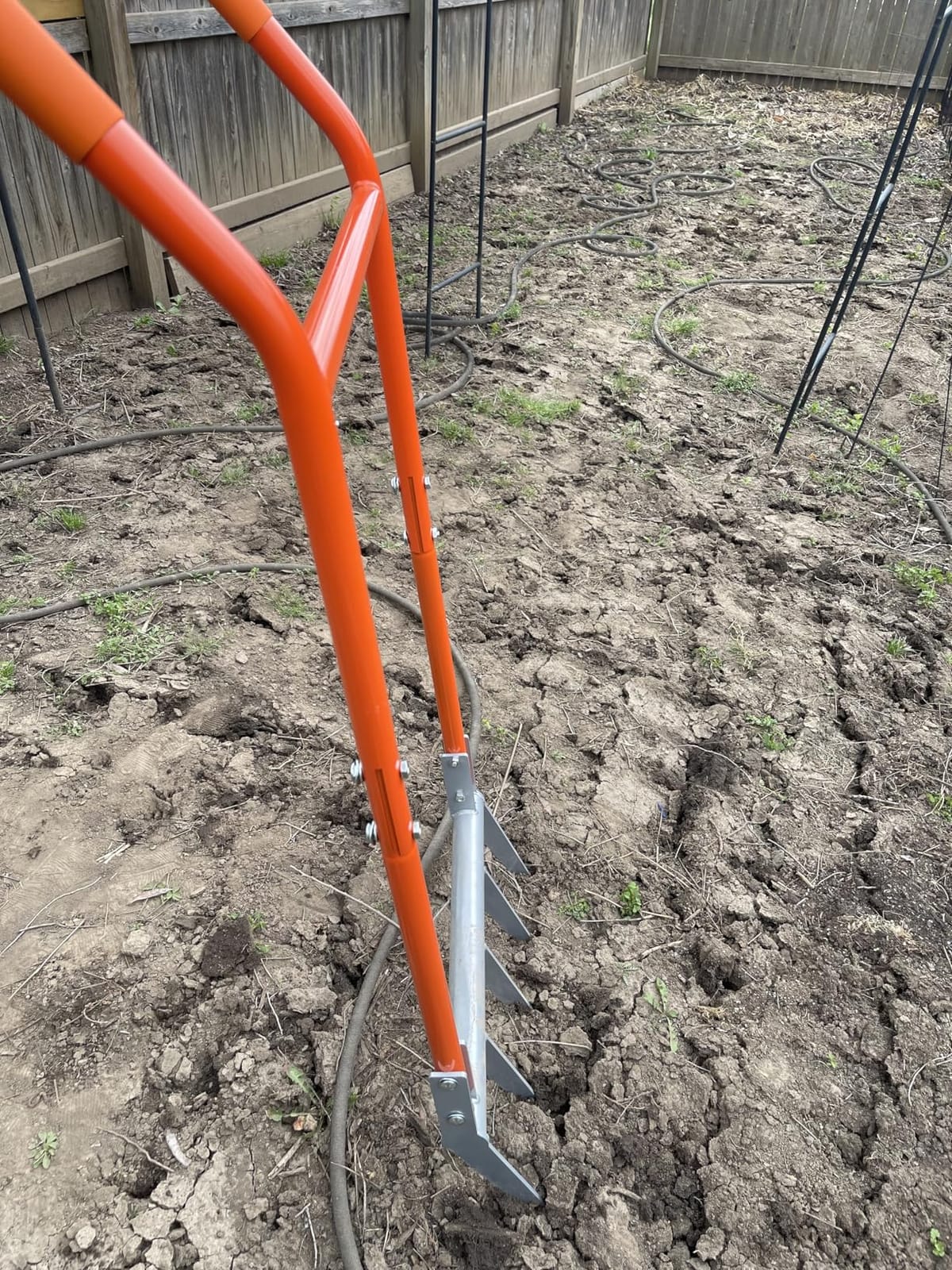 Broadfork 5-Tine Broad Fork for Gardening Ergonomic U-Shaped Design customer photo 2