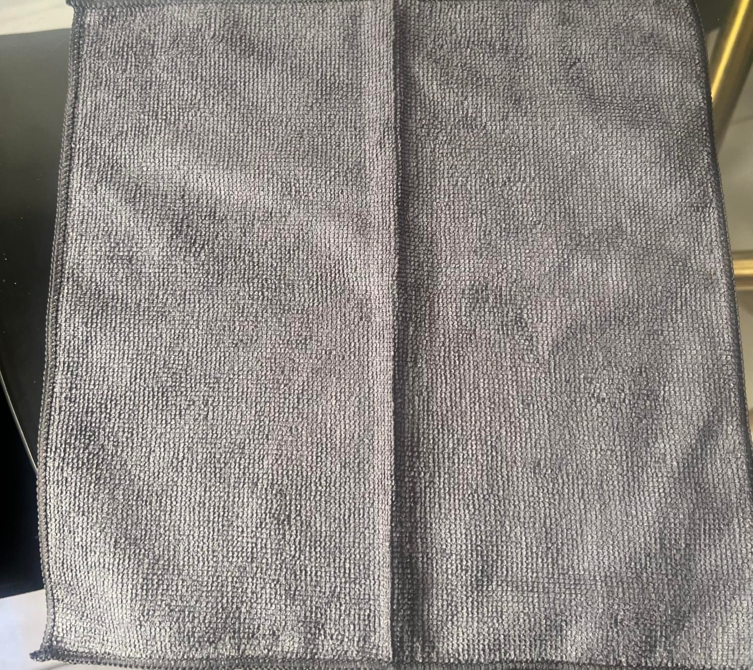 AIDEA Black Microfiber Cleaning Cloth-12PK, Absorbent Cleaning Rags 12