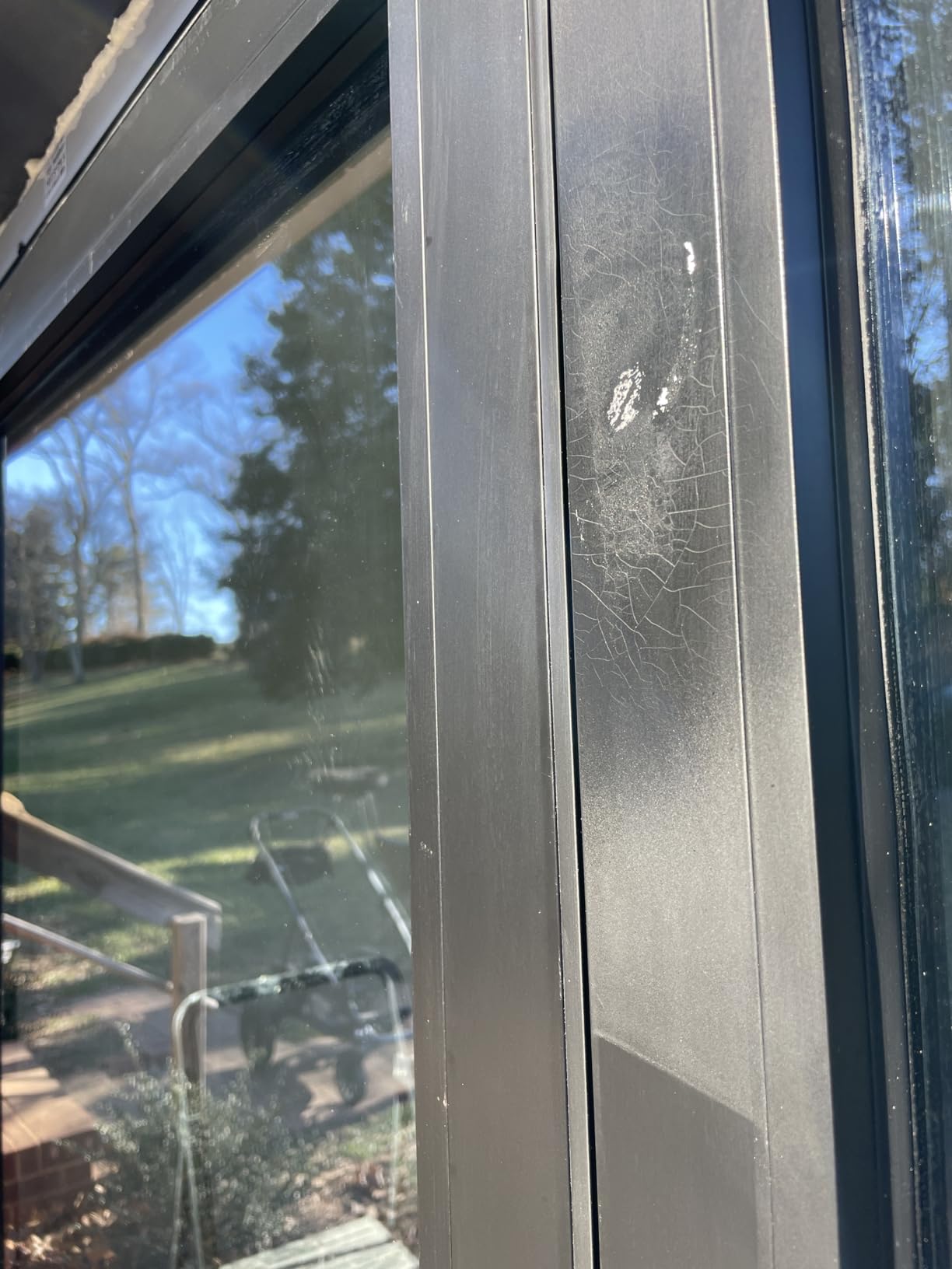 3 Panel, Folded Out, Left to Right, (0L3R) Outswing, Folding Patio Door, Aluminum Folding Door (Black, W96*H80) customer photo 2