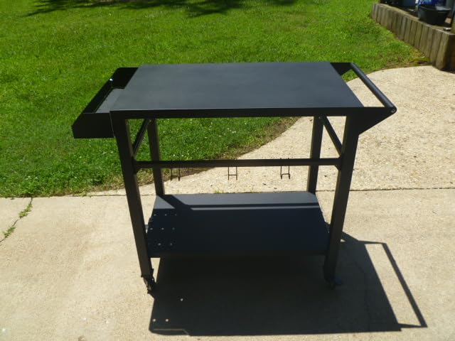 SUNCROWN Outdoor Grill Table with Wheels, Kitchen Cooking Prep Tables Movable BBQ Grill Cart for Garden, Camping, Home Party, Bar, Pizza Oven Table Stand customer photo 2