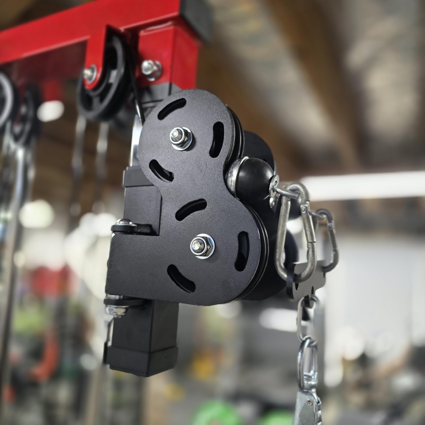 Wall Mount Cable Station, WM1 Cable Crossover Machine with 17 Positions, High and Low Cable Crossover Machine with Removable Footplate for Garage Home Gym customer photo 1