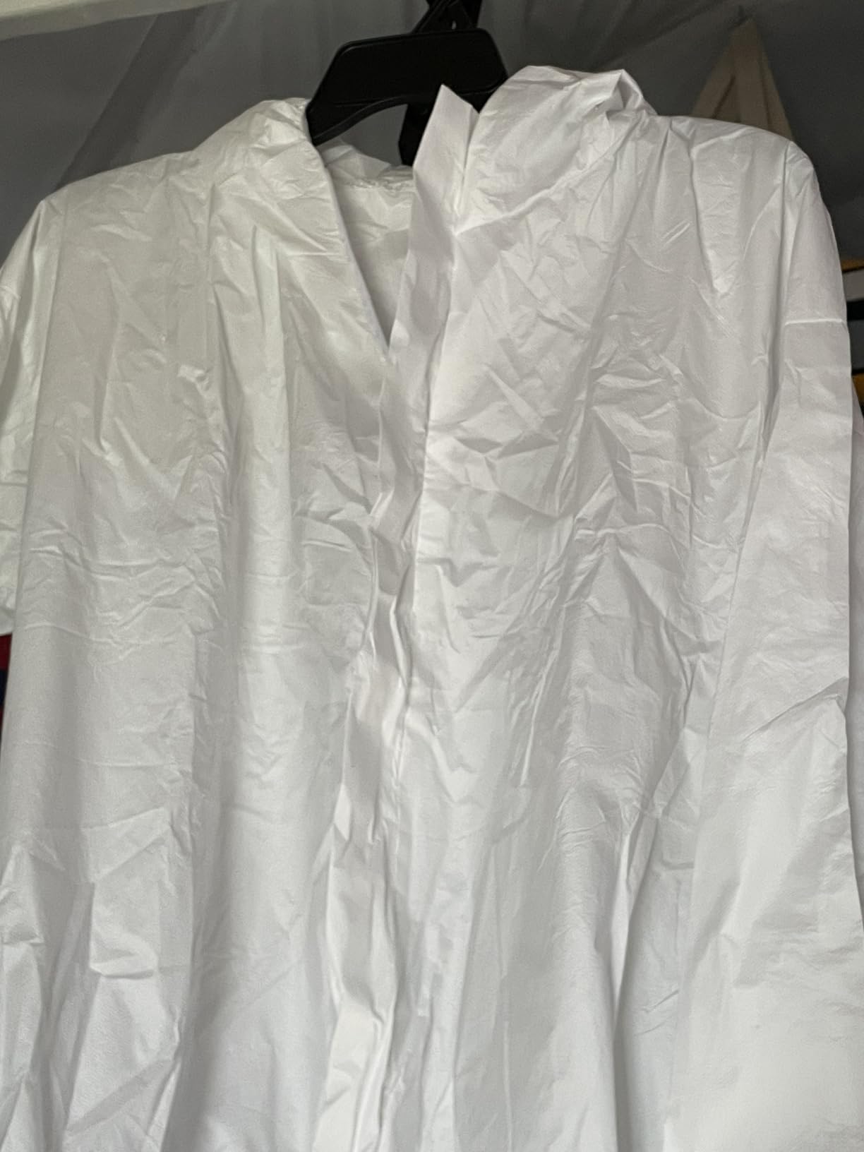 FURWEY Hazmat Suits 1/10 Pack Disposable Coveralls, with Elastic Wrists, Ankles and Hood, Available in 4 sizes customer photo 1