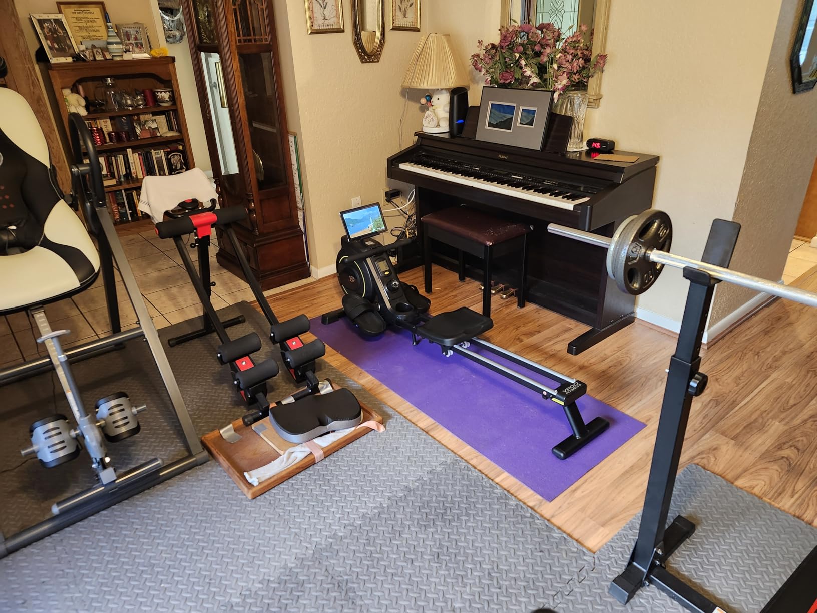 Rowing Machine for Home, 350 LB Capacity, 16-Level Silent Resistance, Magnetic Rowing Machines for Home Foldable, Full-Body Workout Compact Rowing Machine for Cardio & Strength with APP Support customer photo 2