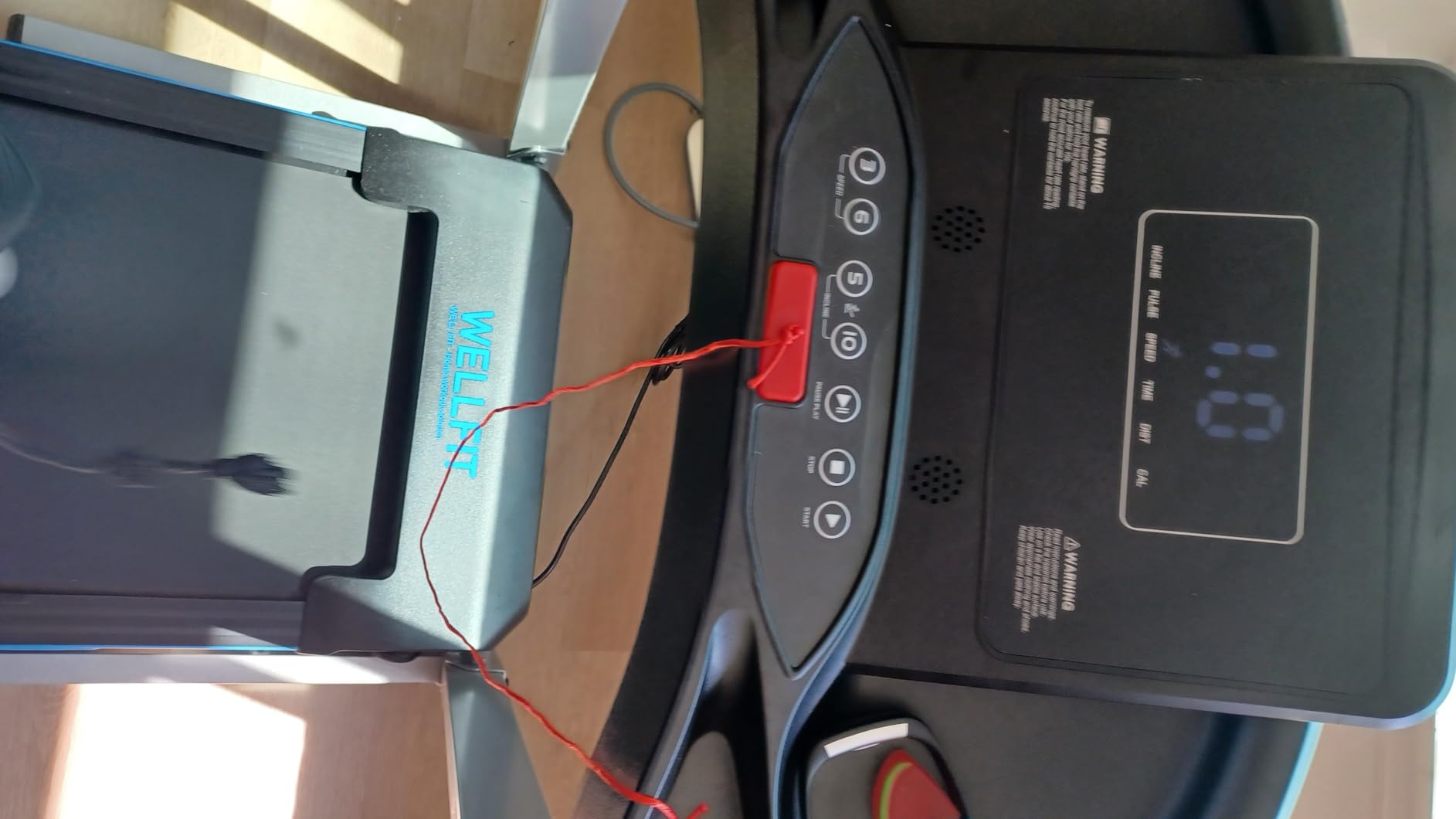 Home Treadmill 400+LB Capacity, WELLFIT 4.0HP Heavy Duty Treadmill Foldable | Small Commercial Treadmills with 15% Auto Incline, Climb Running, with Safety Handrail, Wide Belt 18*43 in, 95% Pre-installed customer photo 1