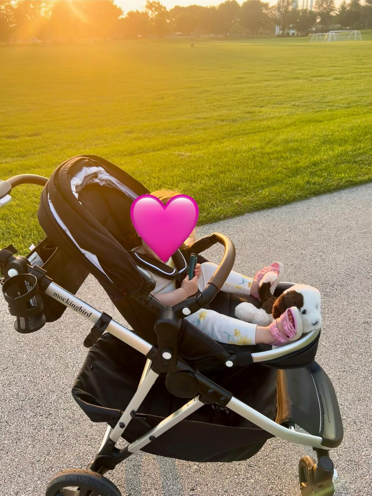 Mockingbird 3.0 Single-to-Double Convertible Stroller, Black Windowpane customer photo 1