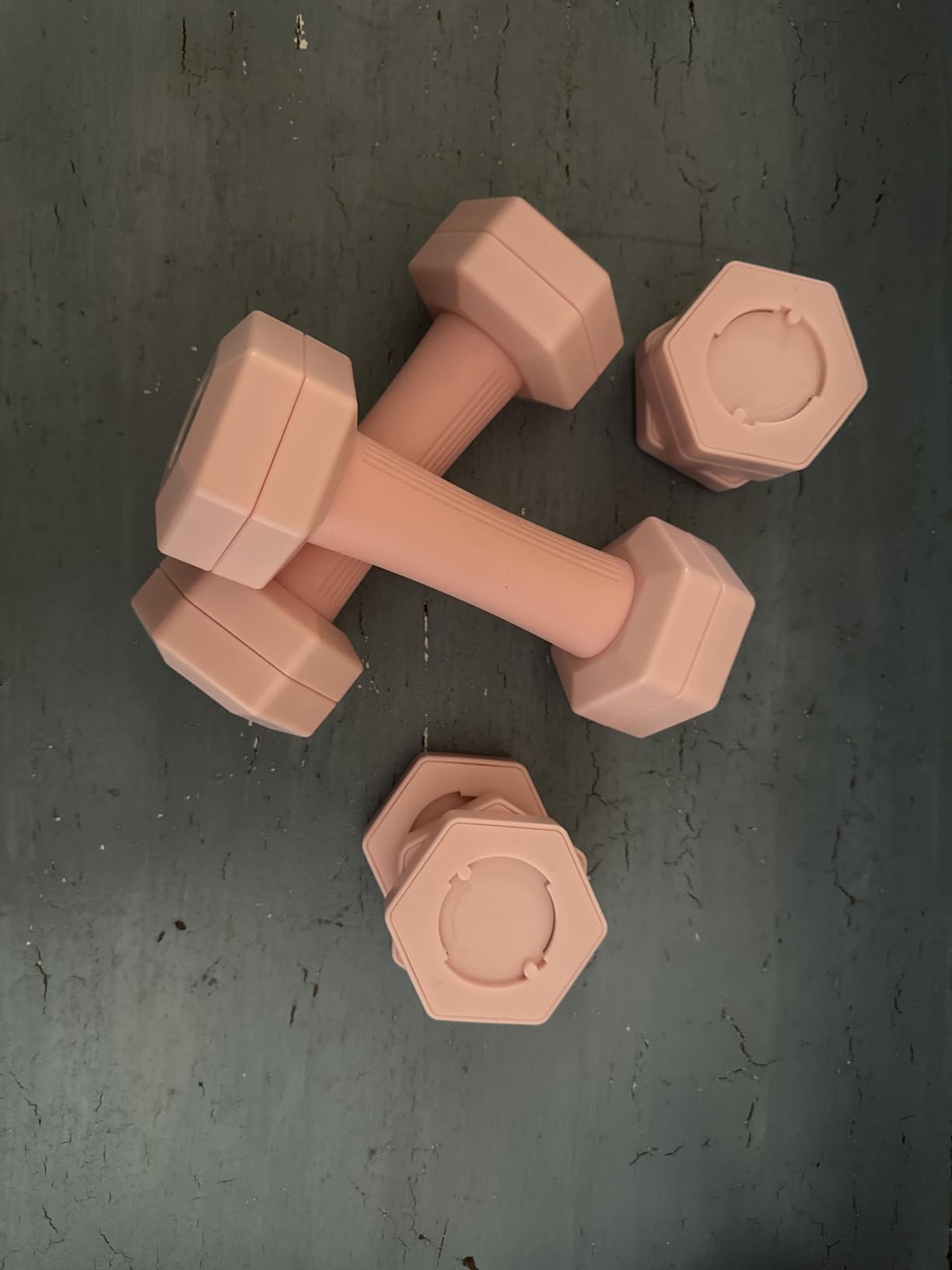 Adjustable Dumbbell Set, 4-in-1 Hand Weights, 5/6 LB Pair for Women Men | Each 2lbs 3lbs 4lbs 5lbs Weights Dumbbells Set with TPU Soft Rubber Handle for Home Gym Exercise Fitness customer photo 1