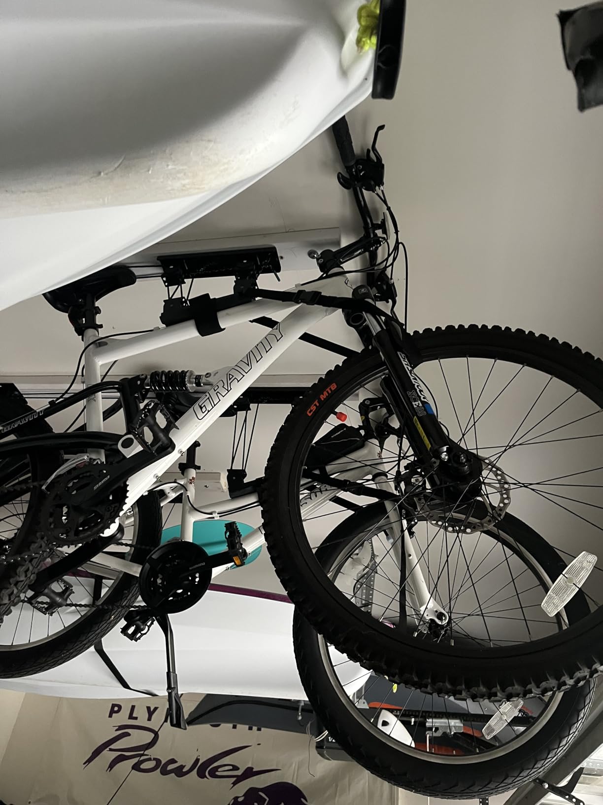 StoreYourBoard Bike Hoist for Garage Ceiling, Pulley Lift System, No Slip customer photo 2