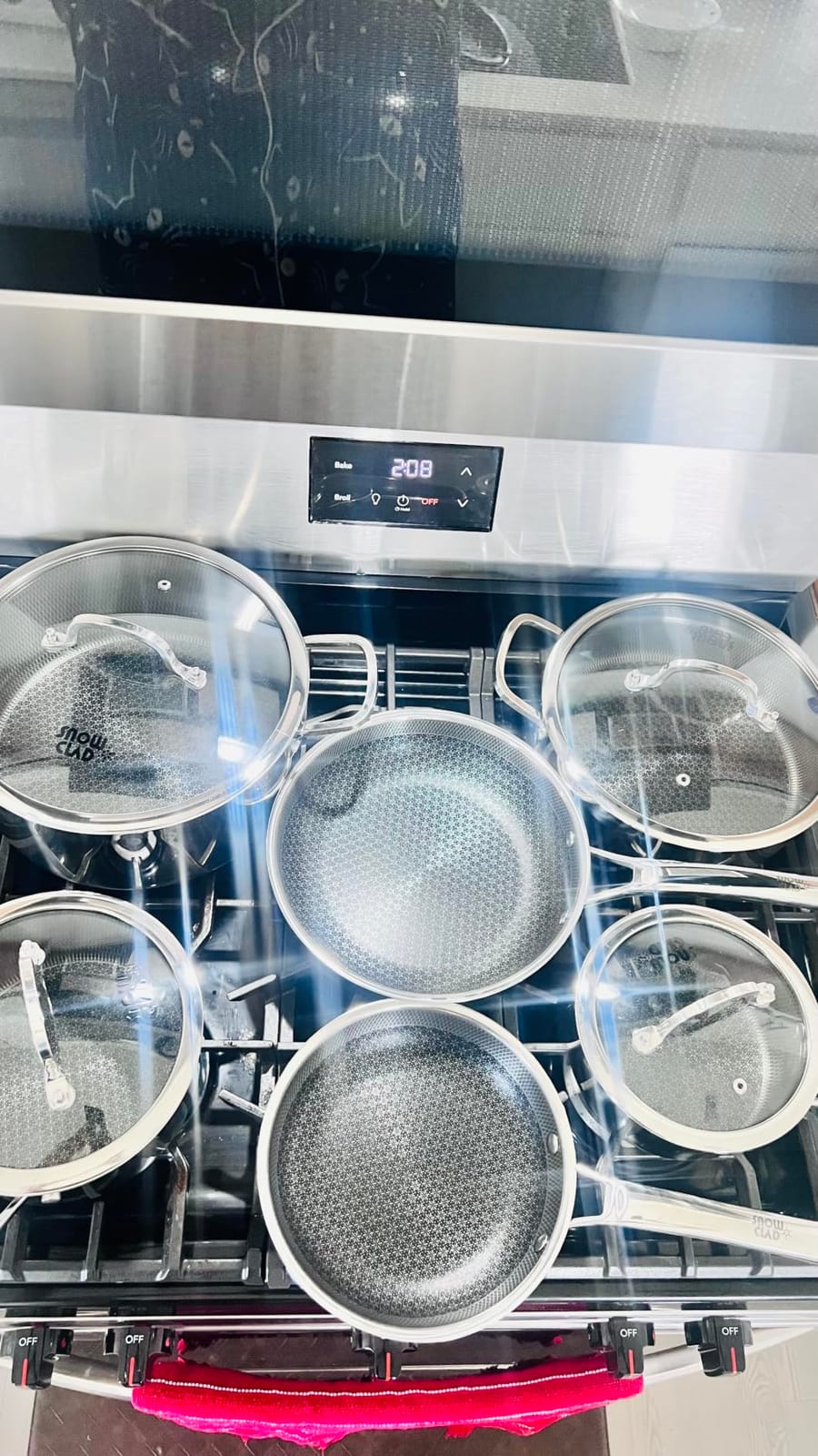 SNOWCLAD Pots and Pans Set Non Stick | Stainless Steel Kitchen Cookware customer photo 1