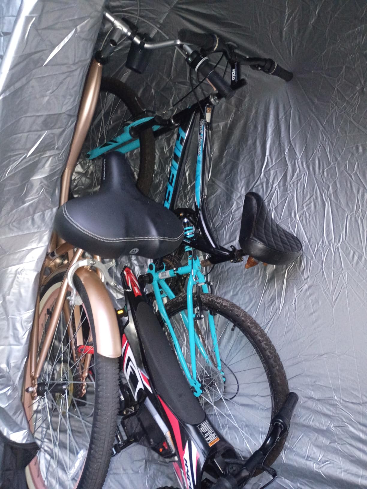 Happy Travel Bike Storage Shed Tent, Waterproof Portable Bicycle Cover Shed customer photo 1