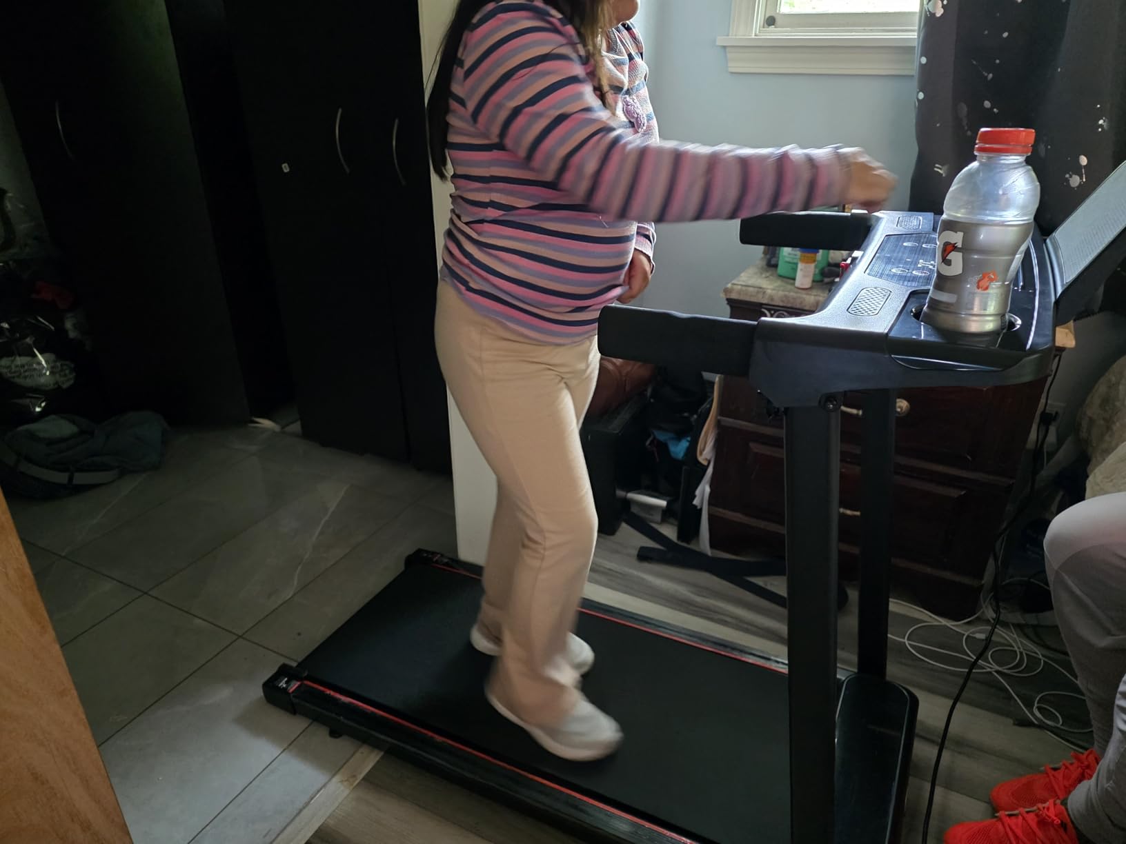 Treadmills for Home 3.0HP Foldable Treadmill with 12% Incline Small customer photo 2