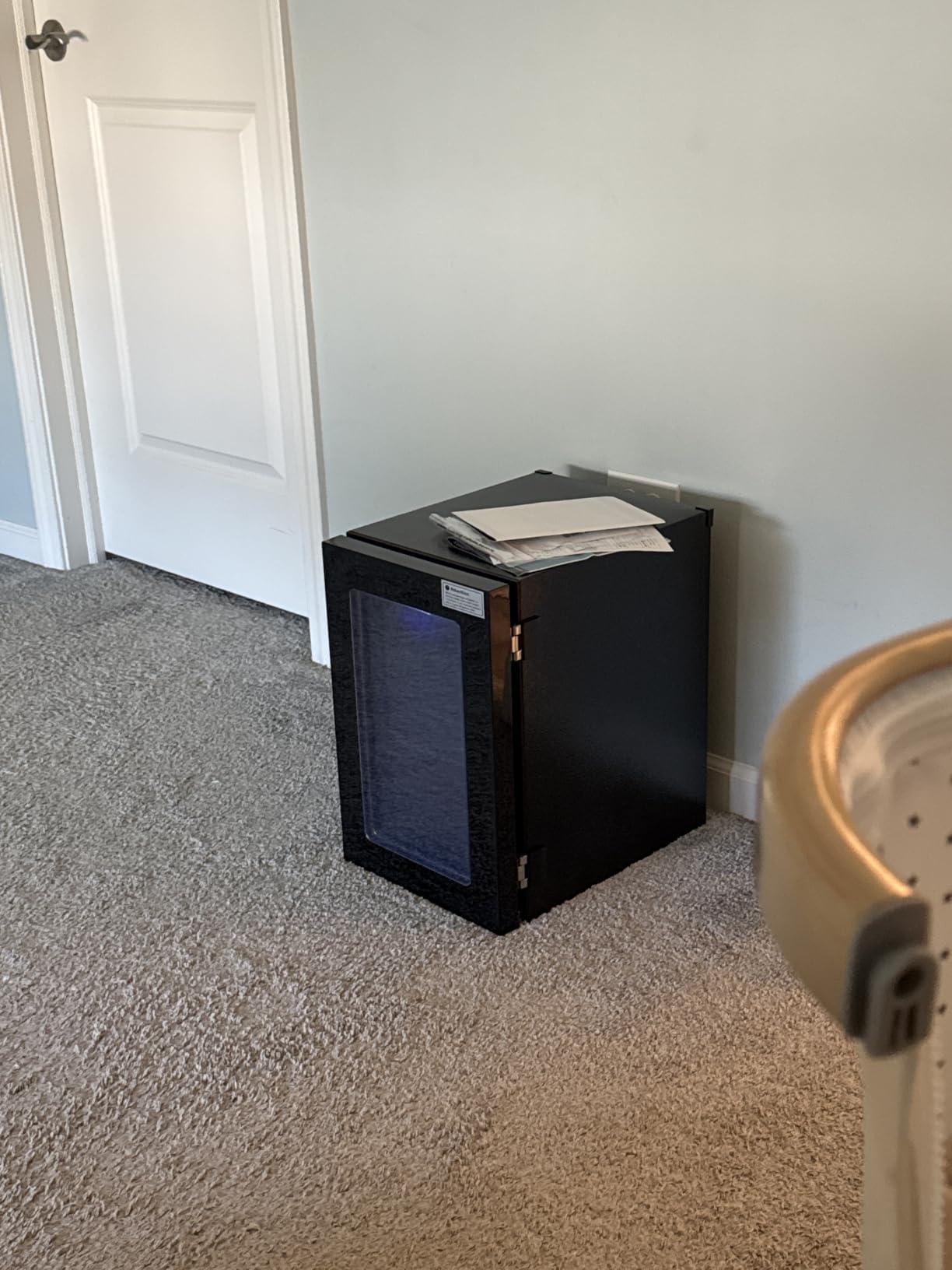 Feelfunn 24 Can Beverage Refrigerator, Mini Fridge, Black customer photo 1