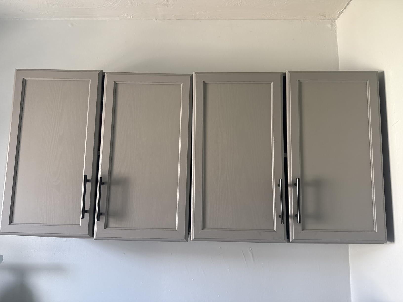 Furnaza Set of 3 Grey Kitchen Wall Storage Cabinet with Two Shaker Doors customer photo 1
