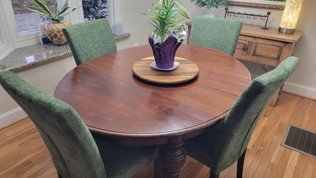 COLAMY Upholstered Dining Chairs Set of 4, Beige customer photo 2