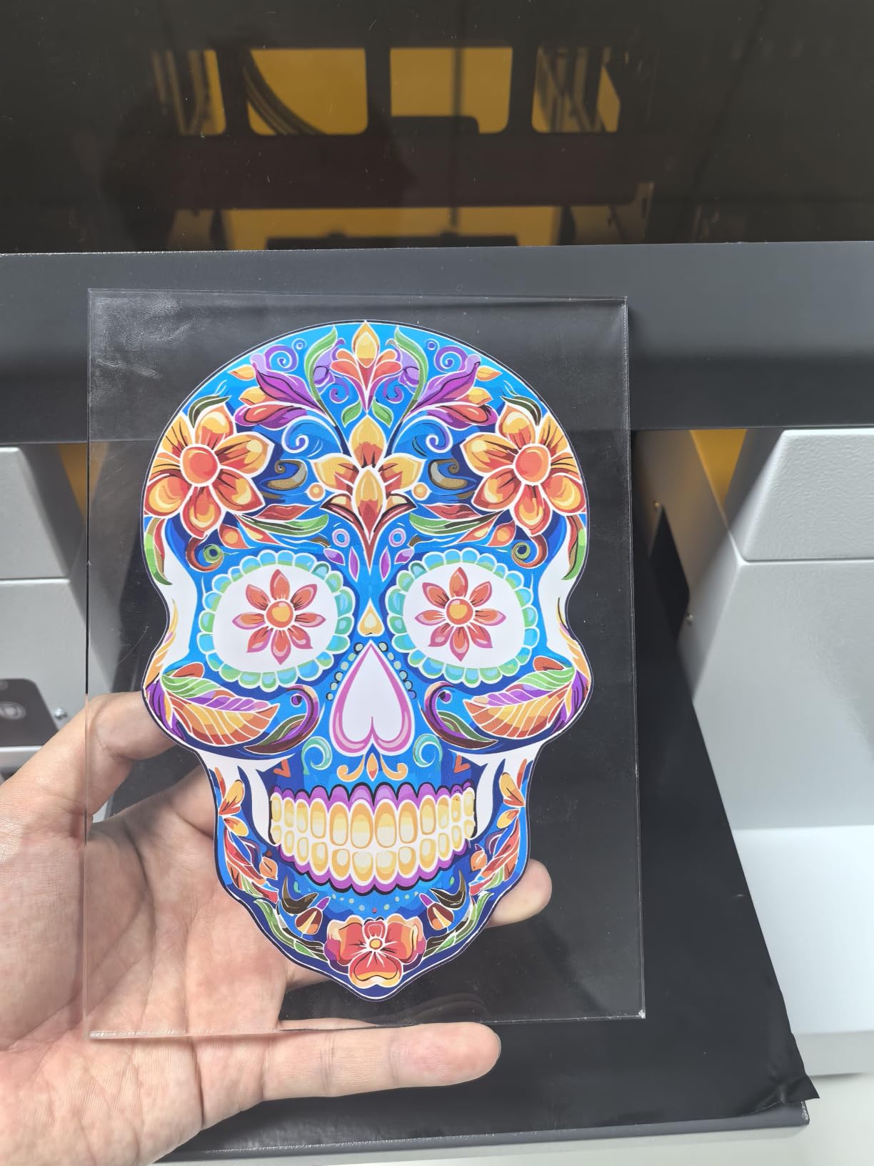 DXZ Upgraded A3 UV Printer with L805 6-Color Printhead, Vacuum Platform & White Ink System - High-Resolution Flatbed Printing for Phone Cases, Bottles, Wood & More (Printer+Laptop) customer photo 1
