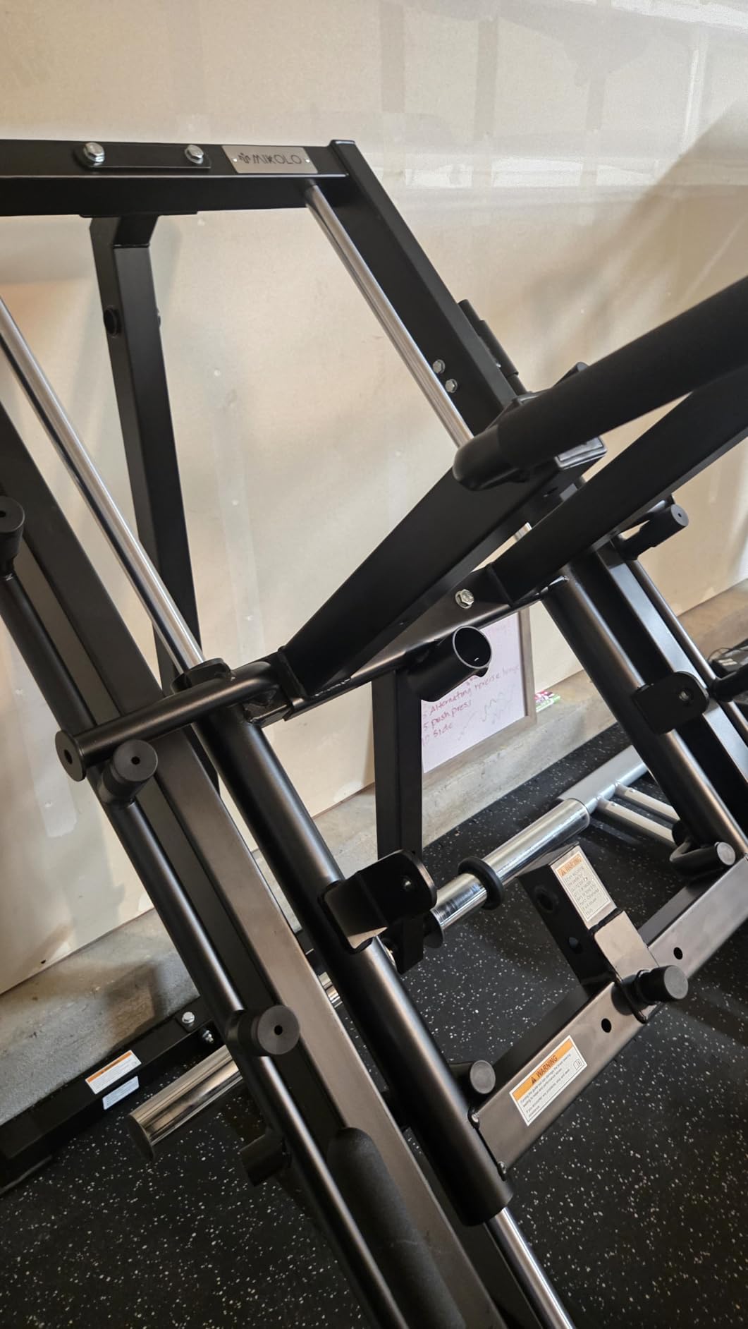 Mikolo Leg Press Hack Squat Machine Combo, Leg Press Machines for Home Gym with Linear Bearing, Hack Squat Machine with Rear and Front Band Pegs, Leg Machine for Full Range Leg Training customer photo 2