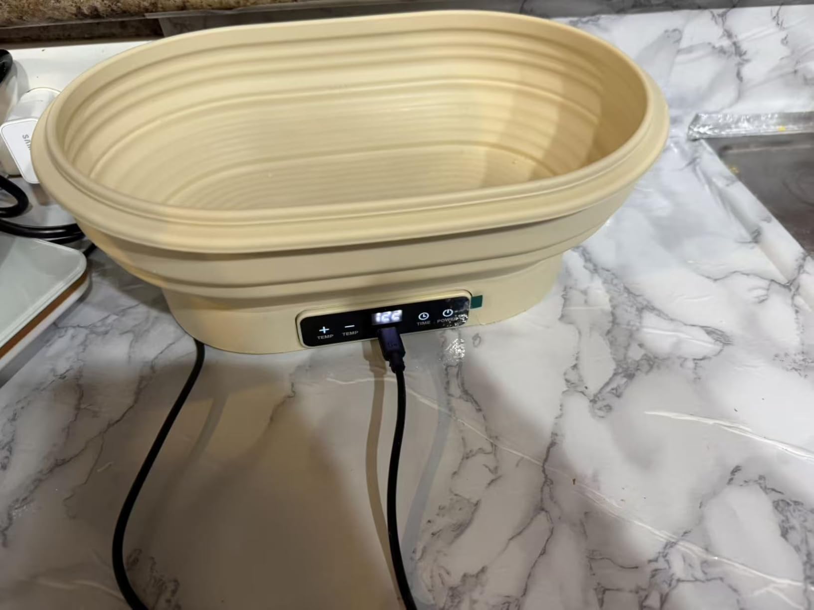 Heating Sourdough Bread Proofing Basket, 2L Electric Thermostatic Oval customer photo 1
