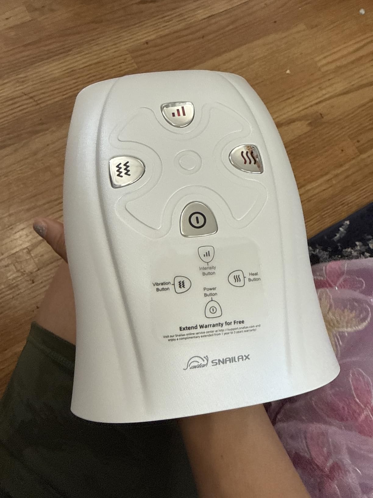 Snailax Cordless Hand Massager with Heat and Compression for Arthritis customer photo 1