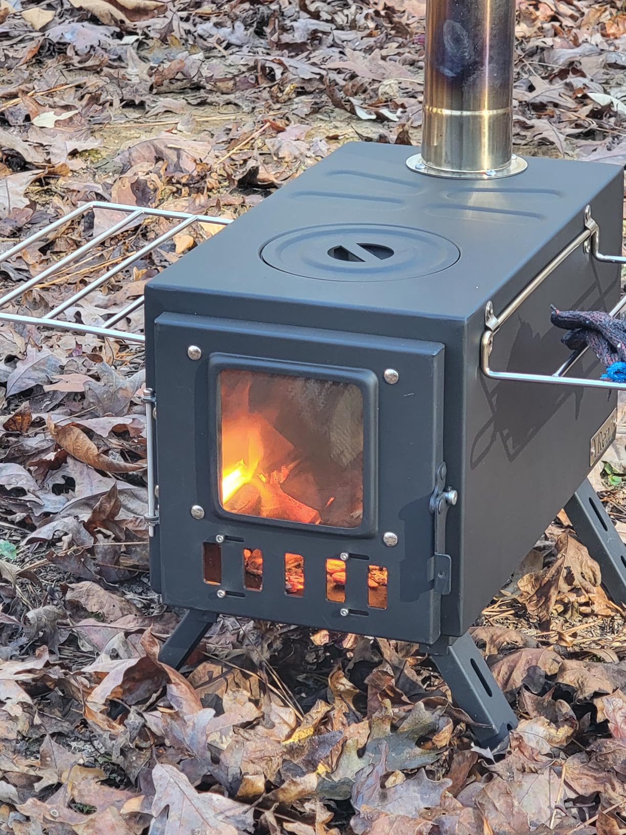 Upgraded Wood Stove, High Airtight Tent Stove for Outdoor Camping Use customer photo 1