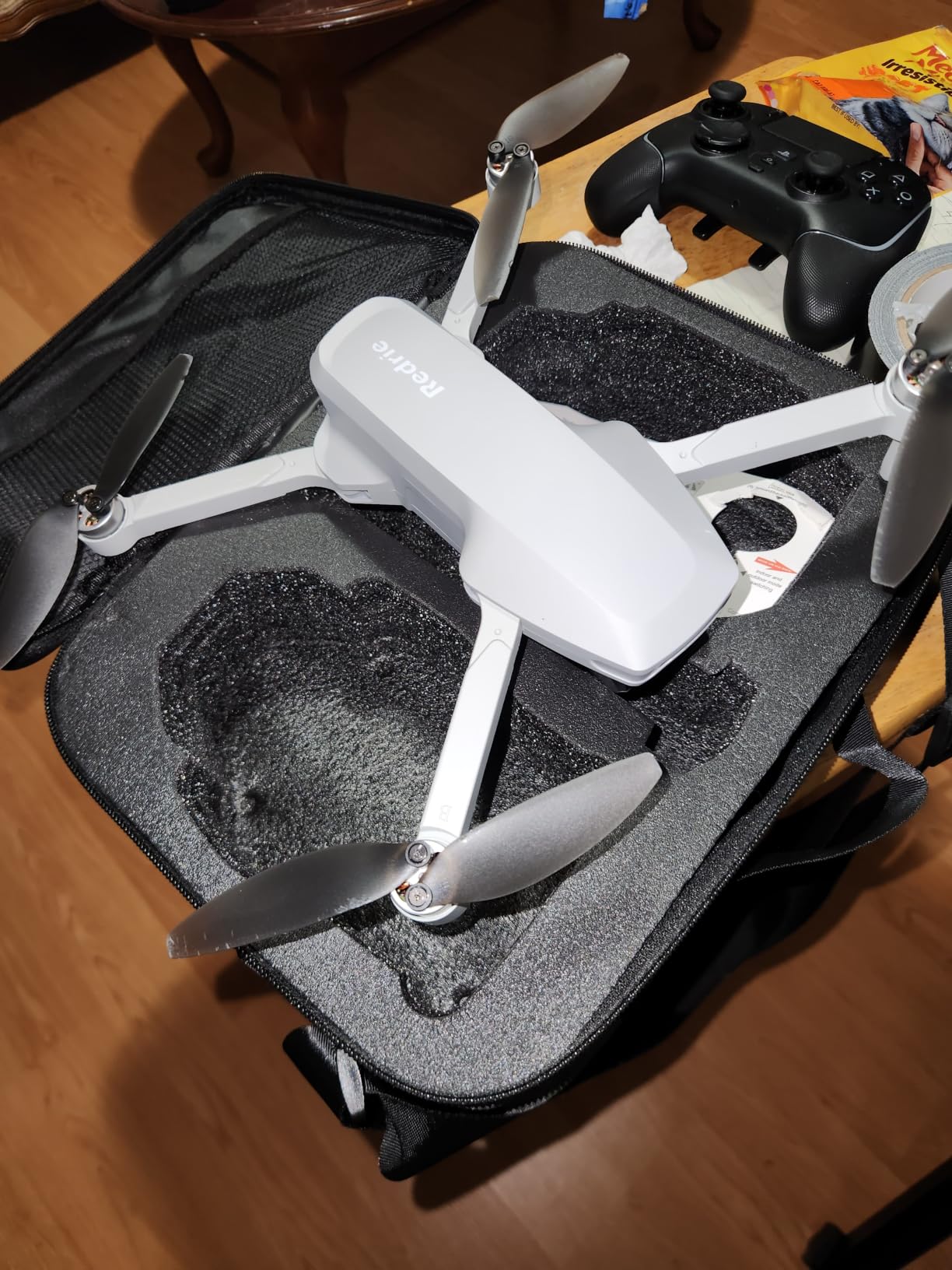 Drone with 1080P Camera, Foldable Drone for Beginners with Light, Upgrade Altitude Hold, Gesture Selfie, Waypoint Fly, 3D Flip, 3 Speed Mode, Circle Fly, One Key Start customer photo 1