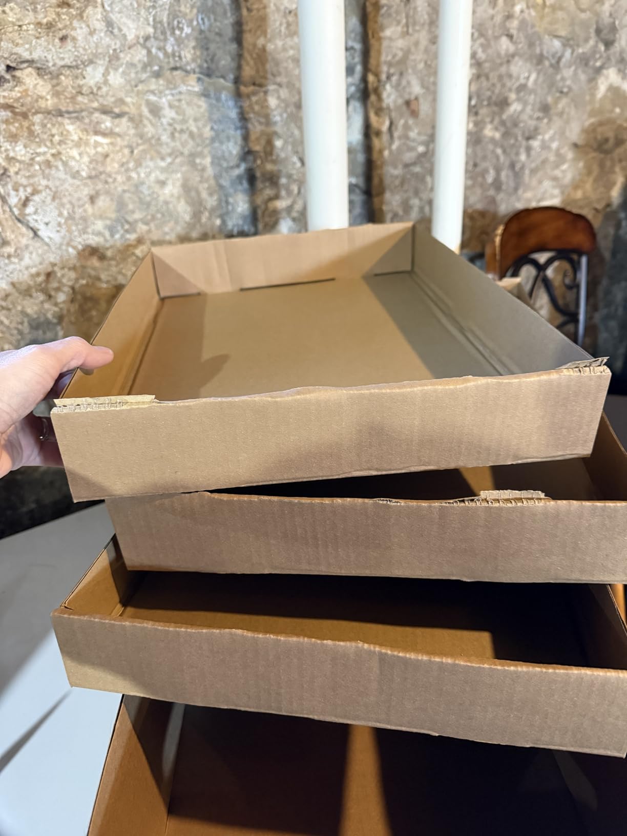 6 Pcs 16 oz Cardboard Mason Jar Storage Box 16.8 x 12.4 x 6 Inch customer photo 2