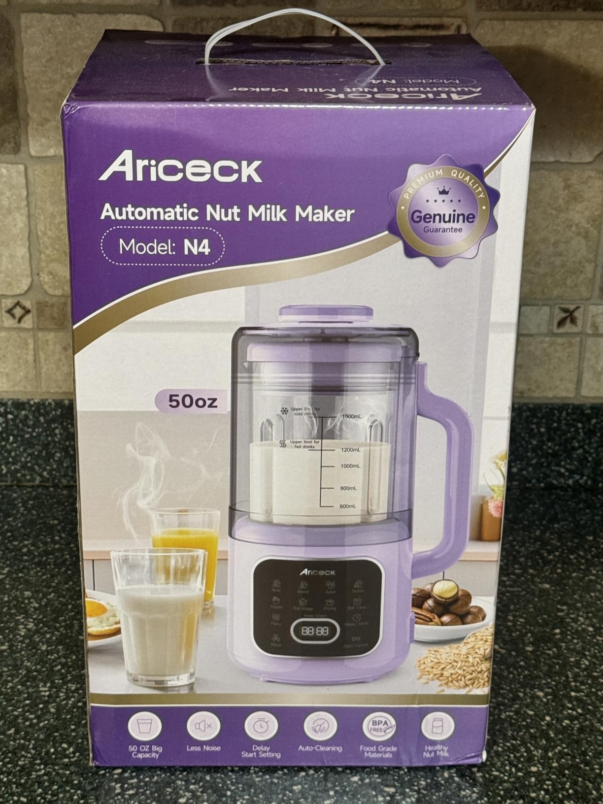 11-in-1 Nut Milk Maker, 50oz Soy Milk Machine with Self-Cleaning customer photo 1