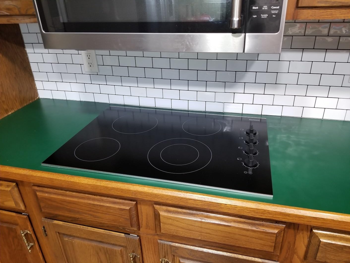 Karinear 36 Inch Electric Cooktop, 5 Burner Radiant Electric Stove Top customer photo 1