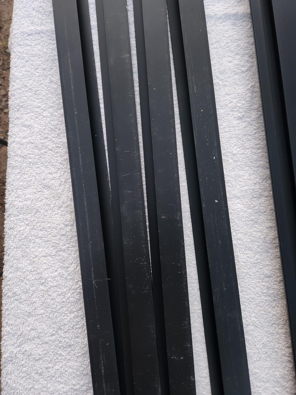 PVC Slatwall Panels, 4 ft x 8 ft Garage Wall Storage Systems, Black customer photo 1